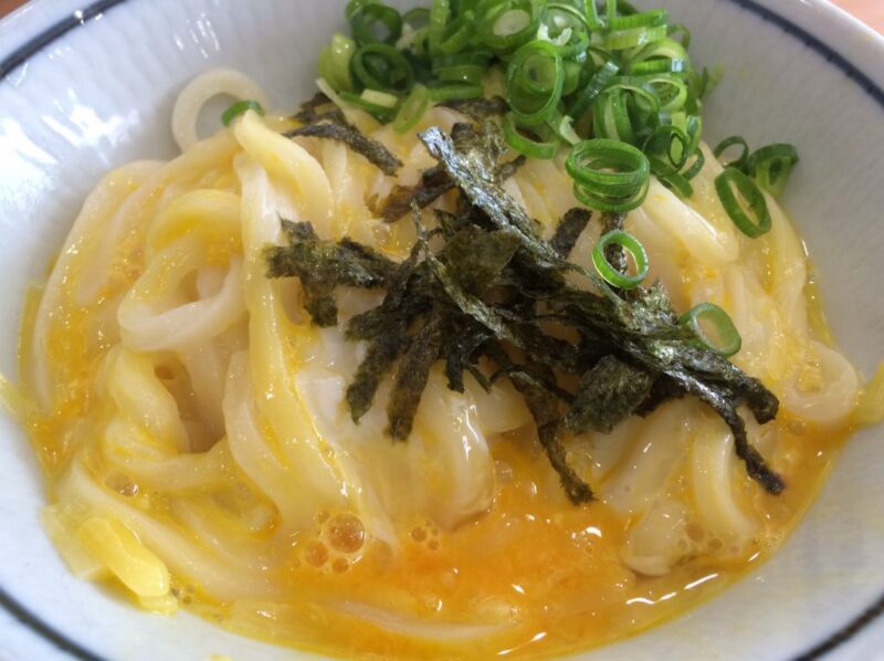 岡山のセルフうどん『さぬきうどんくうちゃん本店』の釜玉！～前編～