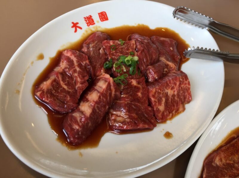 倉敷宮前老舗焼肉店『大道園』焼肉ランチでツラミハラミ定食とご飯大盛り！