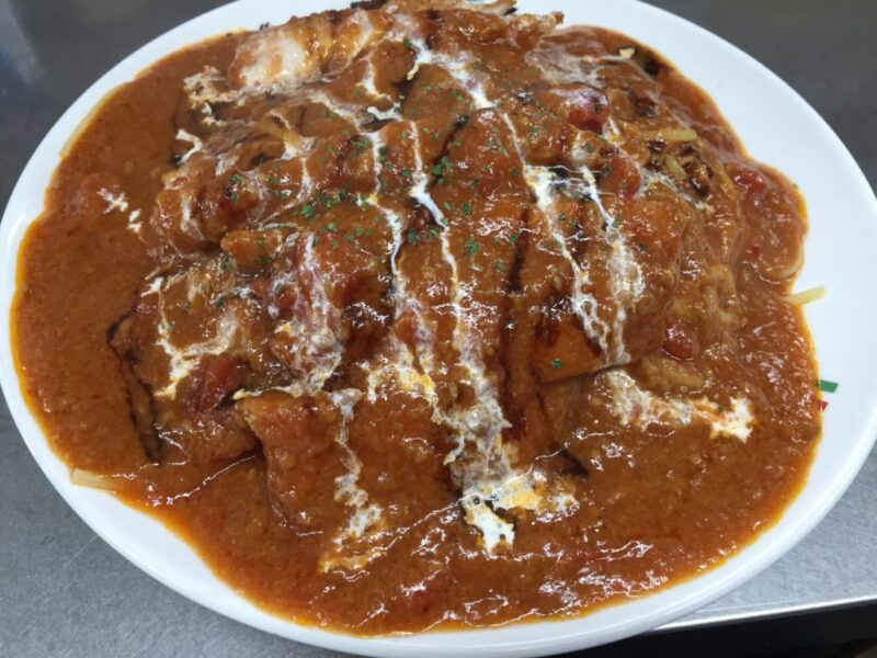 岡山デカ盛りグルメ『スパゲッツダンディ』チキンカツミートソースパスタ！