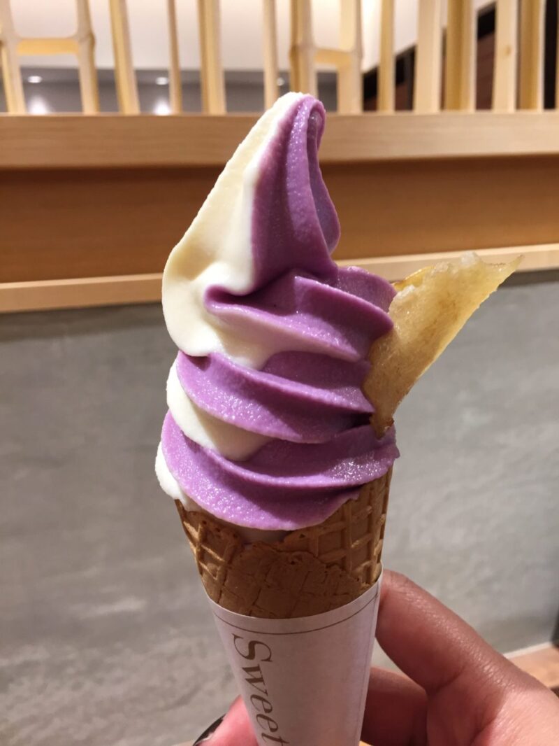 香川高松『芋屋金次郎』出来たて特選芋けんぴといも屋の紫芋ソフトクリーム