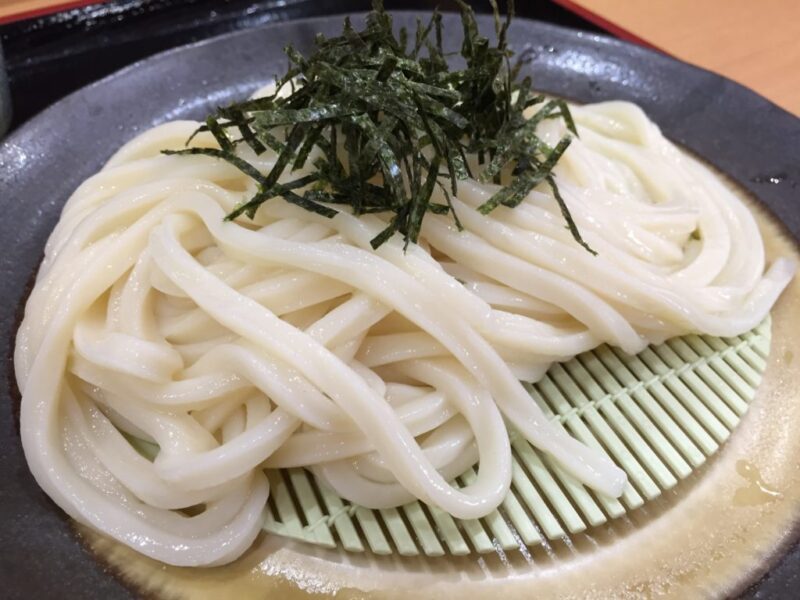 岡山富浜セルフうどん『手打ちうどんこちよ』ちくわ天ぷらとざるうどん！