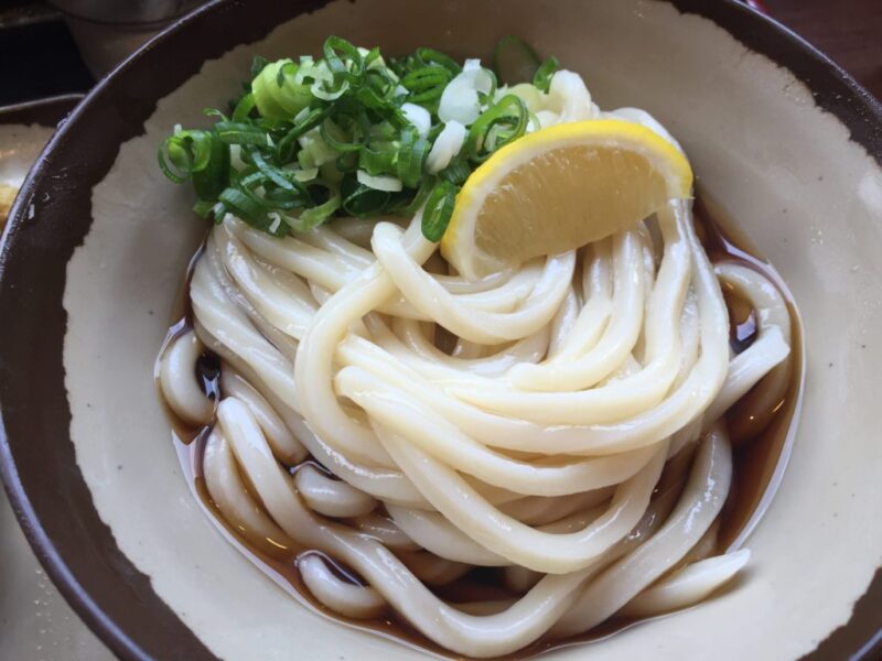 岡山庭瀬セルフうどん『あなぶき家』羽釜で茹でた本格的ぶっかけうどん！