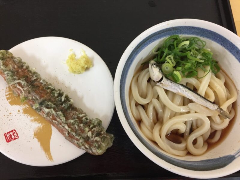 岡山大供『松下うどん市役所近く店』本場讃岐のひやあつぶっかけうどん！