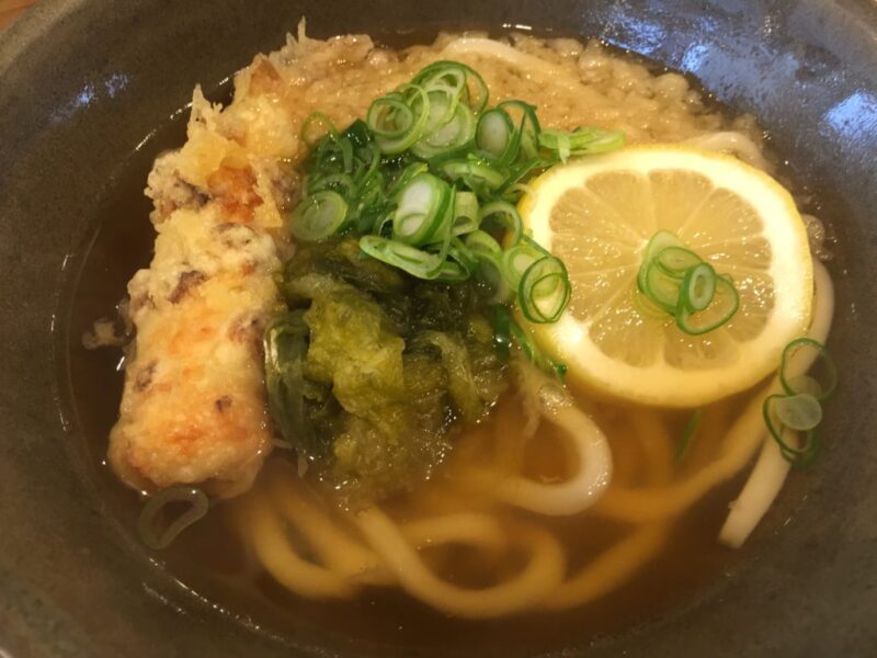 岡山野田『うどんおよべ野田店』レモンのハイカラうどんとデミカツ丼ランチ