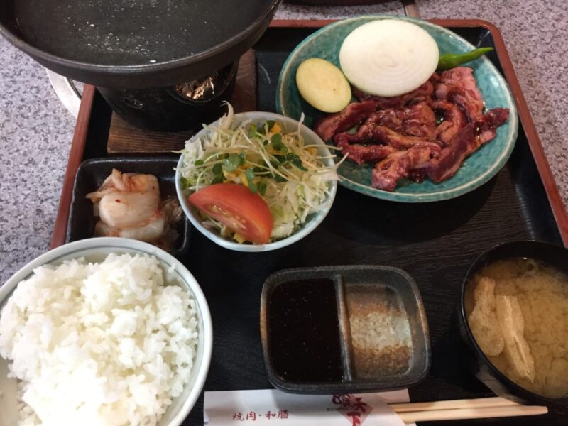 倉敷笹沖『焼肉和膳喰天下(くうてんか)』トンカツ定食と焼肉カルビランチ！