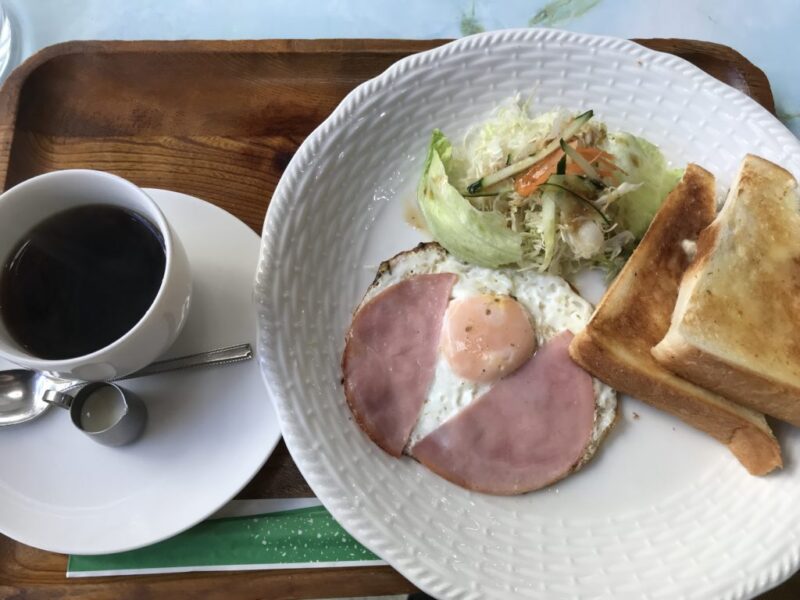 岡山本町『喫茶ｉｎ』スペシャリティコーヒーとハムエッグ朝食モーニング