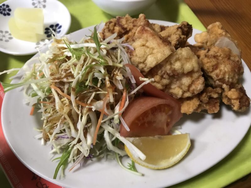 岡山問屋町『中華料理白龍』海老焼き飯大盛りと鶏のから揚げ定食ランチ！