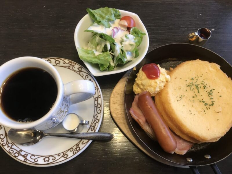 倉敷新田カフェ『元町珈琲倉敷の離れ』朝食モーニングでフレンチトースト！