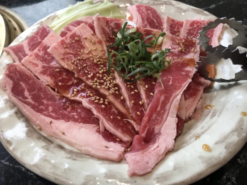 岡山下中野『焼肉秀吉待庵』ゆったり個室で選べる小鉢の焼肉カルビランチ！