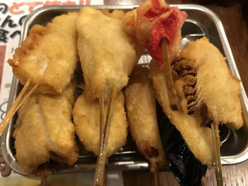 イオン岡山『串かつでんがな』大阪名物串カツとどて焼き食べまくり！