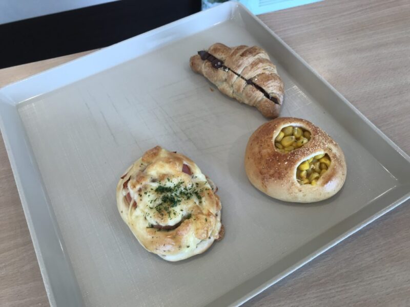 岡山玉野『フクちゃんのパン屋さん』カフェでチョコクロとハムチーズパン！