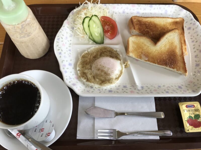 倉敷商工会議所カフェ『ほっとたいむ』目玉焼きが嬉しい朝食モーニング！