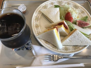 岡山白石『喫茶ざおう』オムレツサンドイッチ朝食モーニングとコーヒー！