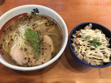 倉敷水江『塩元帥』自家製麺天然塩ラーメンとチャーシューマヨ丼ランチ！