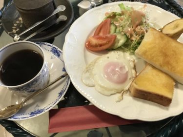 岡山東川原『喫茶ライム』ほっこりした店内で目玉焼きの朝食モーニング！