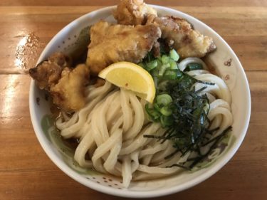 香川三豊『三好うどん』カフェ風のお店で激ウマとり天ぶっかけうどん！