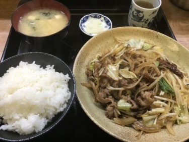 倉敷林『ぶんぶん食堂』ご飯が進む焼肉炒め定食とボリューミーなカツ丼！