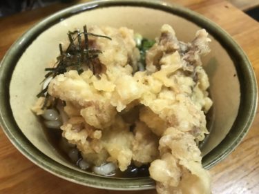 香川丸亀港『うどん喰うかい』とり天ぶっかけと売切れの名物牛すじうどん！