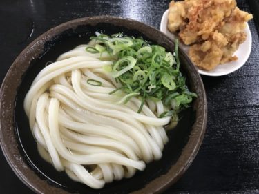 香川宇多津『セルフうどん麺太郎』染み染みおでんの大根と本場大分の鶏天！