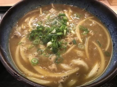 大阪梅田駅前ビル『さぬきうどん四国屋』とろみと出汁の効いたカレーうどん！