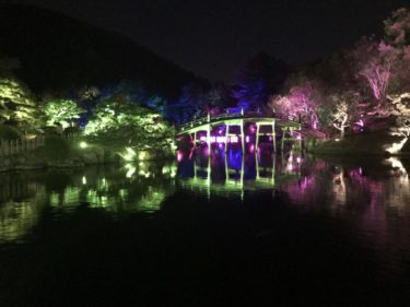 香川高松『チームラボ栗林公園光の祭』アートとテクノロジーの融合芸術だ！