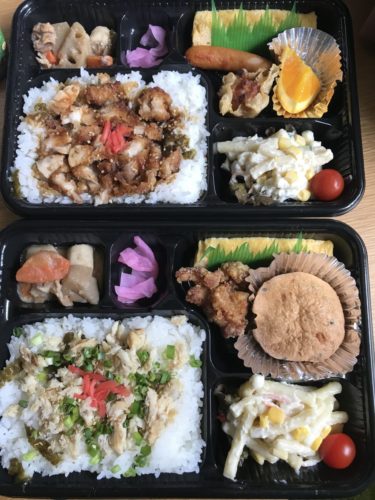 倉敷上東『さくら弁当』ほぐしサバ弁当の鶏の唐揚げとがんもどきが美味い！