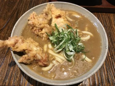 岡山円山『うどんのまるえん』さんま出汁の鴨つけ麺と鶏天カレーうどん！