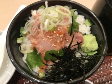 さんすて岡山駅『築地食堂源ちゃん』贅沢海鮮丼とアジフライ定食ランチ！