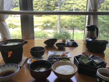 岡山湯原温泉『湯快感花やしき』和牛のすき焼き夕食と温泉湯豆腐の朝食！