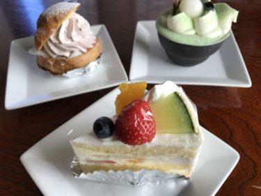 倉敷羽島『ケーキ茶屋和心』和を感じる大福シュークリームと抹茶ティラミス