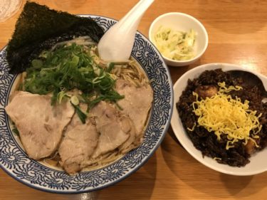 岡山表町『ラーメン西本』名物えびめしとチャーシューメンの洋食ランチ！