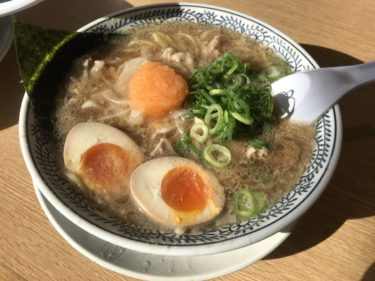 岡山高柳『丸源ラーメン』味玉肉そばと餃子と鶏のから揚げランチセット！