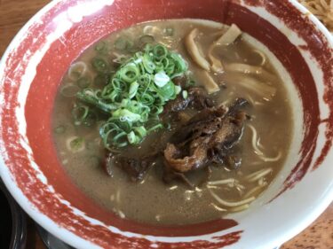 岡山倉敷『徳島ラーメン麺王』生卵に替玉無料と期間限定ピリ辛つけ麺！