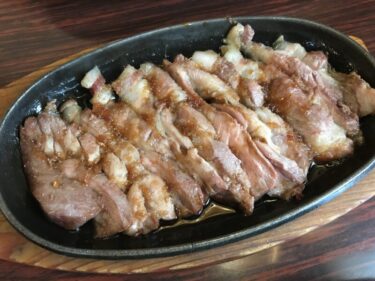 岡山総社『珈琲館モカ』老舗喫茶店のイカと豚しょうが焼き定食ランチ！