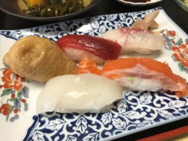 倉敷駅前『和食しば田』にぎり寿司定食とトンカツ定食ご飯大盛りランチ！
