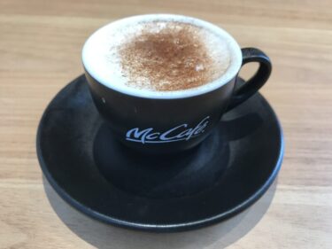 岡山早島『マックカフェバイバリスタ』宇治抹茶フラッペとカプチーノ！