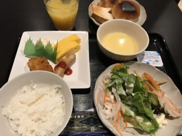 岡山磨屋町『スマイルホテル岡山』鉄板ダイニングスギで朝食ビュッフェ！