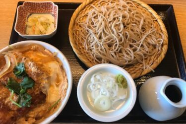 さんすて岡山駅『ソバキチ』出汁香るロースカツ丼と冷たいざるそばランチ！
