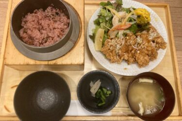 イオン倉敷『五穀』炊きたてご飯と鶏のから揚げ香味ダレ定食ランチ！