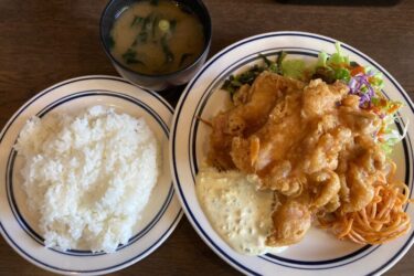 倉敷東富井『洋食ひなた』甘酢とタルタルたっぷりチキン南蛮定食ランチ！