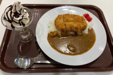 アリオ倉敷『ピノキオ』蜂蜜りんごカツカレーランチとチョコレートパフェ！