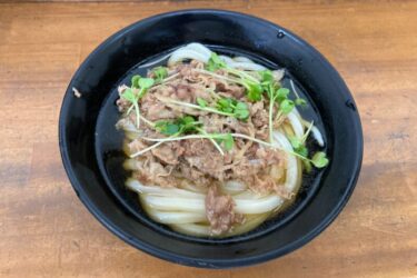 香川高松『うどんの田』角煮売り切れで肉うどんと鶏天ぶっかけうどん！