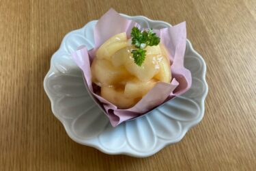 岡山県玉野『ガトーマテリオ』白桃タルトケーキとキャラメリゼプリン！