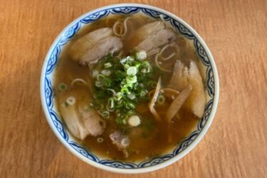 岡山伊福町『中華そば丸天西店』チャーシュー多め豚骨醤油の岡山ラーメン！