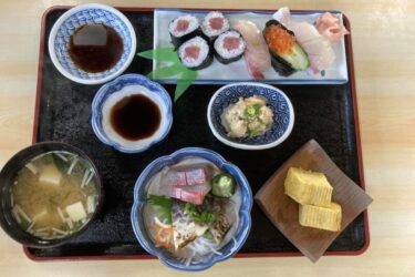 岡山市中区『寿し一』回転しないにぎり寿司と５食限定焼きサバ定食ランチ！