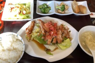 岡山市大元『中華料理 大福園』油淋鶏定食ランチでご飯おかわり１杯無料！