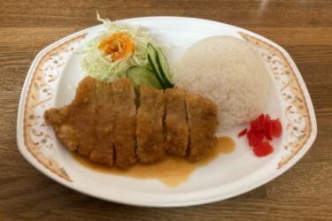 倉敷玉島『和光亭』中華そばと焼肉のお店で５５０円トンカツ定食ランチ！