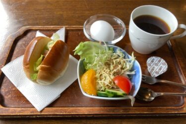倉敷市玉島『喫茶イブ』ロールパンサンドイッチとモーニングコーヒー！