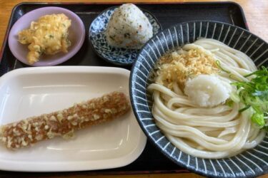 倉敷市児島『手打ちうどんつるつる』とり天ぶっかけとカツカレーランチ！