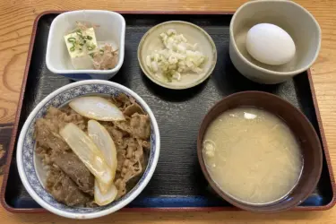 福岡博多『牛心 駅前店』地元ローカルチェーン店の牛丼ランチセット！
